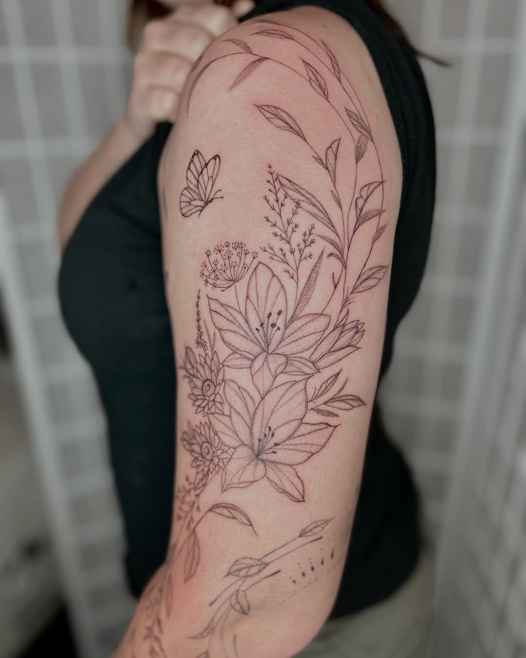 Tattoo by @dottedbydama — fine_line