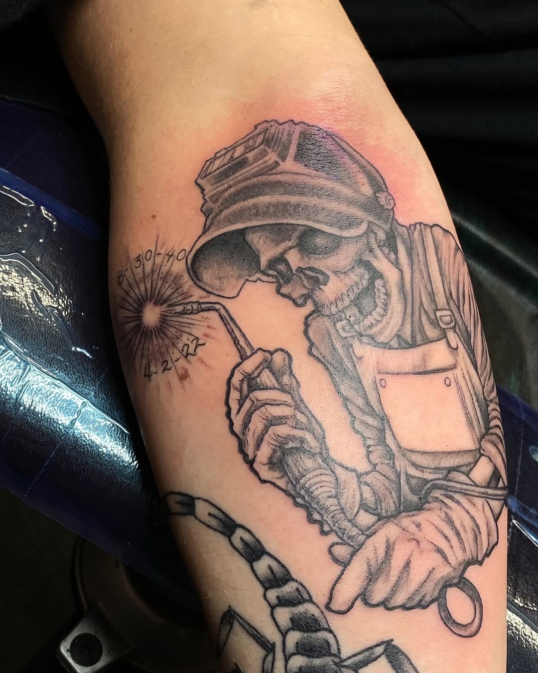 Tattoo by @omaredmisontattooer — black_and_grey, realism