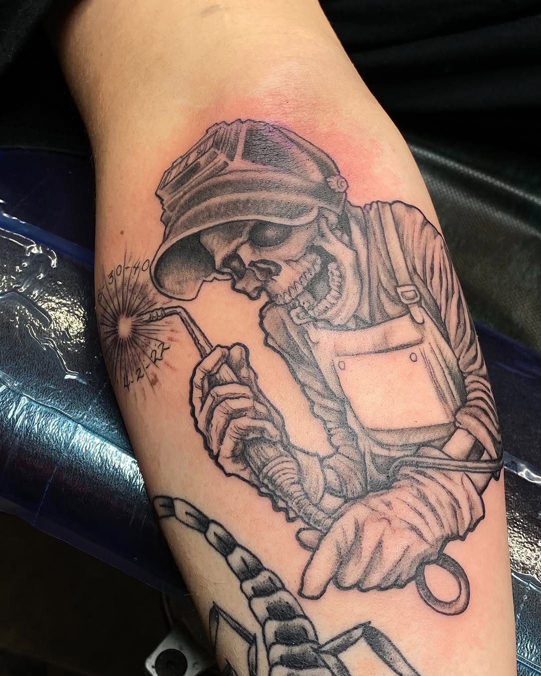 Tattoo by @omaredmisontattooer — black_and_grey, realism