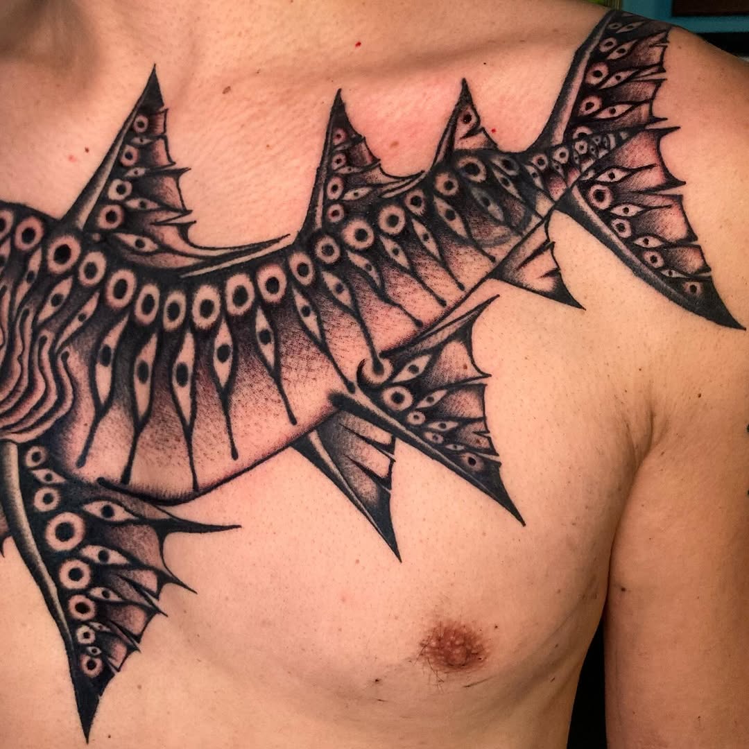 Tattoo by @nickhetzel — blackwork