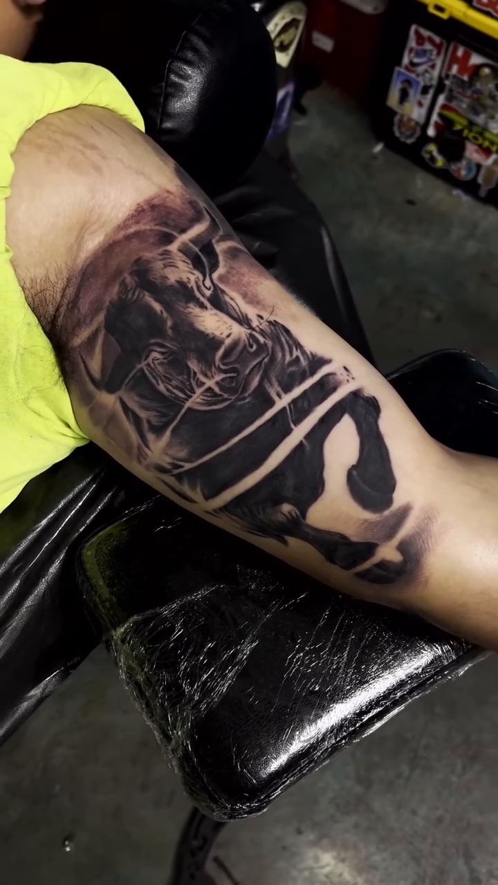Tattoo by @_keags_the_meags_tattoos_ — realism, black_and_grey
