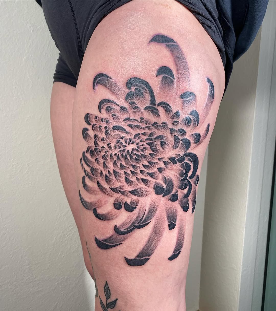 Tattoo by @jenpokes β dotwork, japanese_irezumi