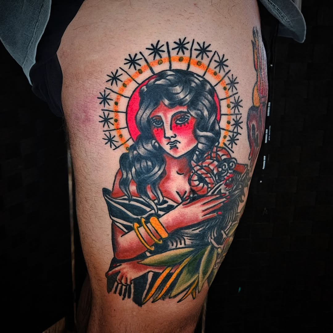 Tattoo by @celinaward — american_traditional, neo_traditional