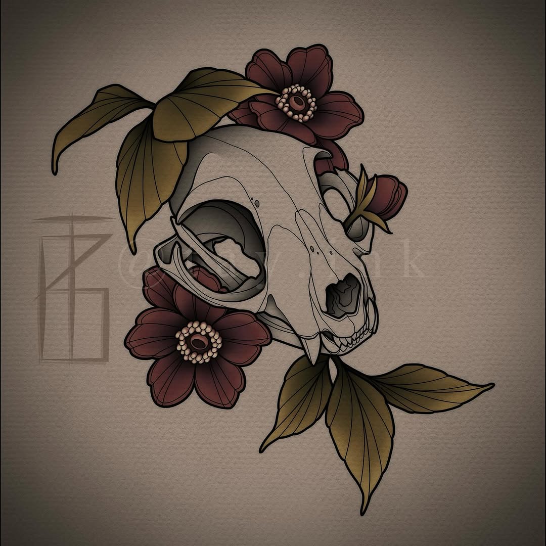 Tattoo by @tay.ink โ black_and_grey, neo_traditional