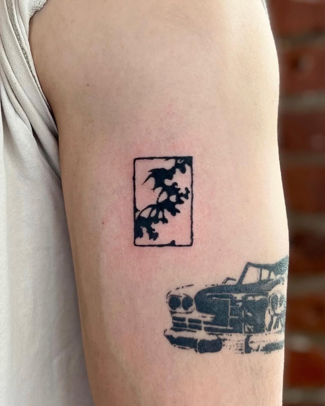 Tattoo by @sankangstudio — illustrative, blackwork