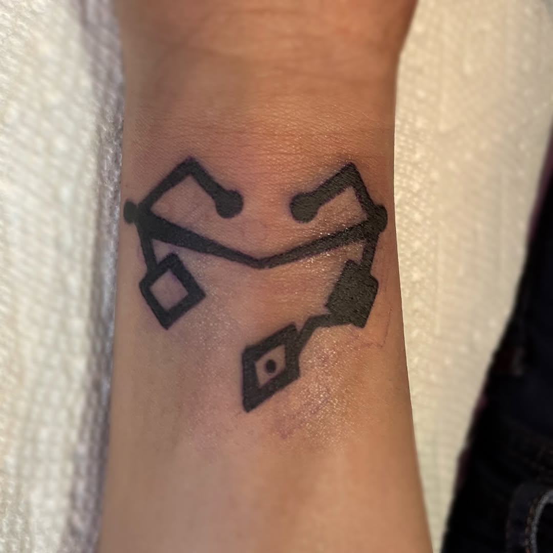 Tattoo by @hurricane.violet — geometric, blackwork
