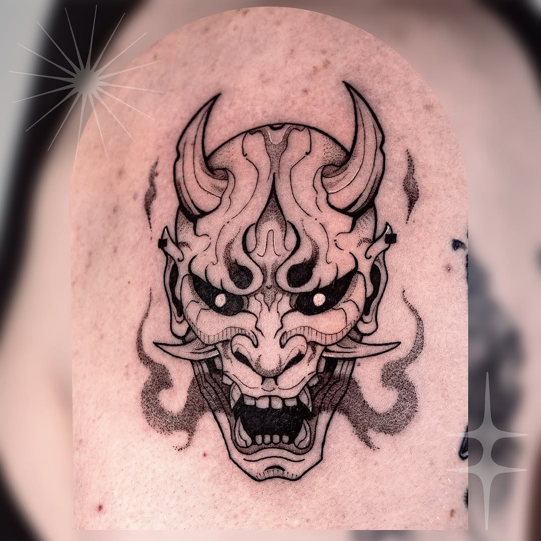 Tattoo by @hvy_krm β blackwork