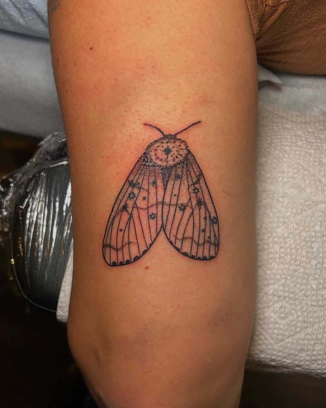 Tattoo by @wldspce — fine_line, dotwork