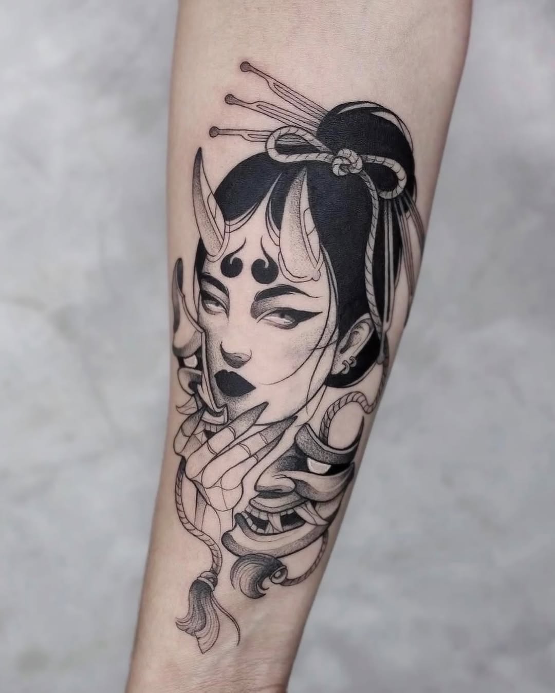 Tattoo by @rykerink — black_and_grey