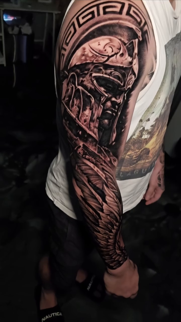 Tattoo by @nathan.matherstattooist — realism, black_and_grey