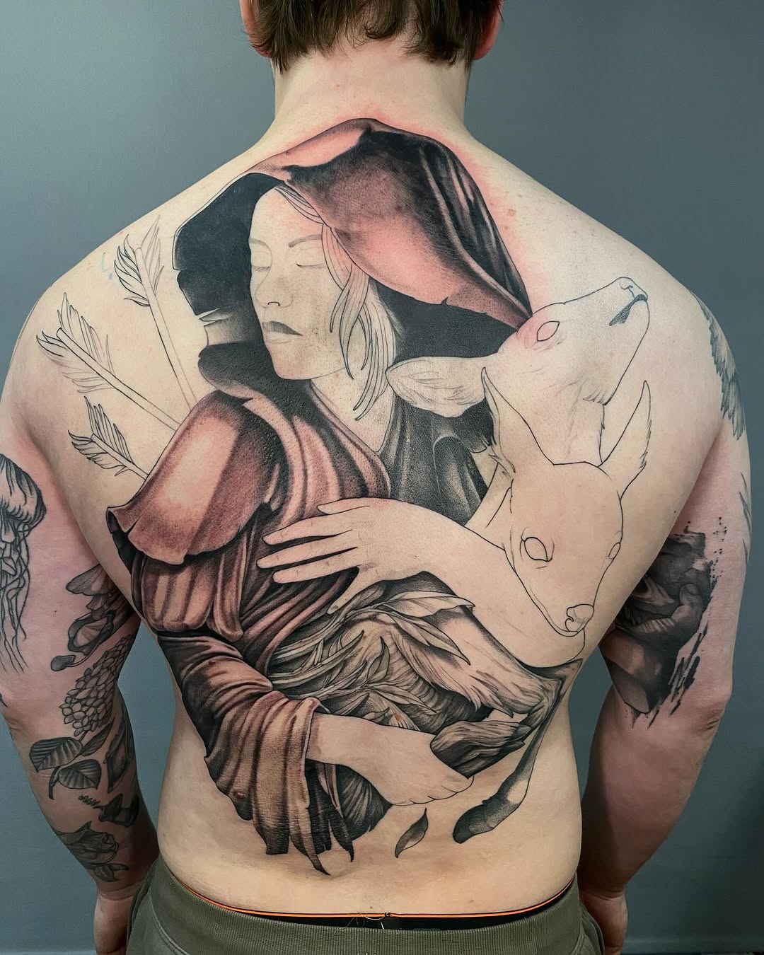 Tattoo by @legend_eli — black_and_grey, illustrative