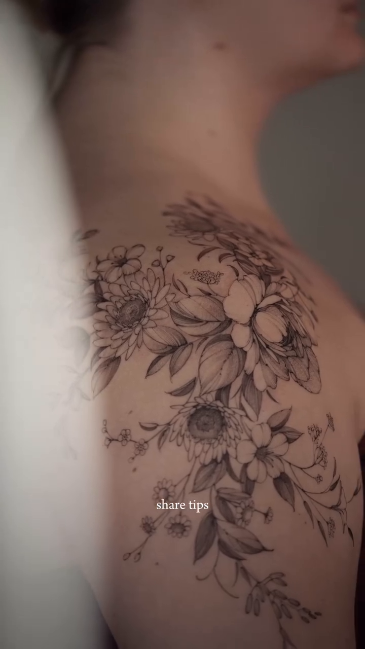 Tattoo by @shekhme โ fine_line, black_and_grey