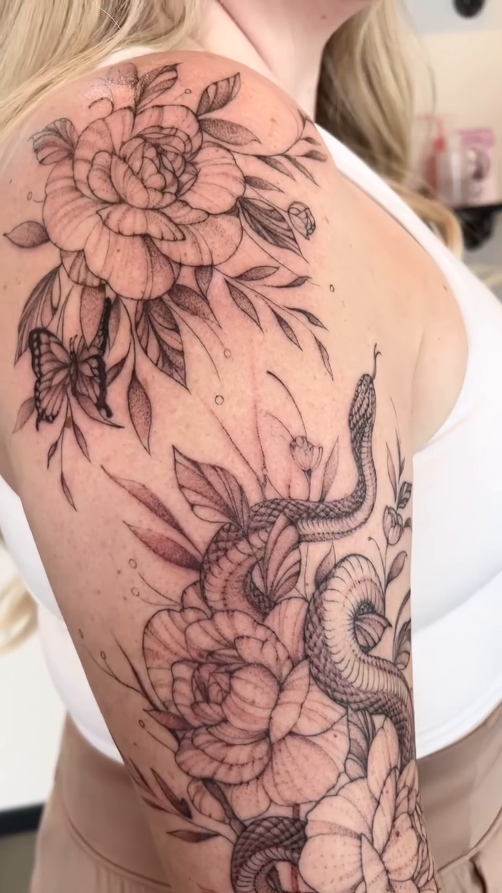 Tattoo by @themildginger β illustrative, black_and_grey