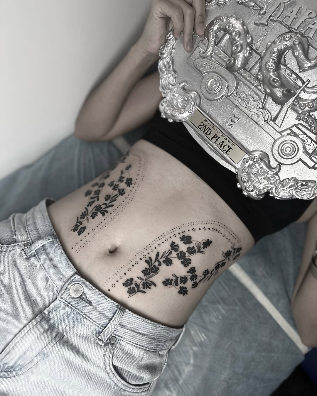Tattoo by @tattedbymae — fine_line, dotwork