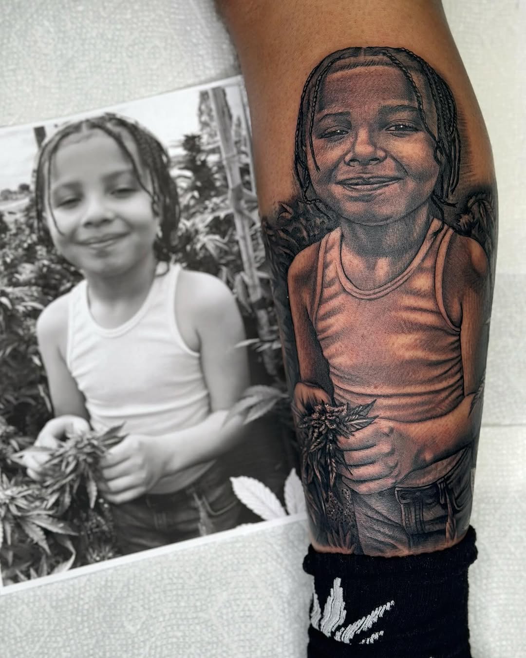 Tattoo by @jettjansky — realism, black_and_grey