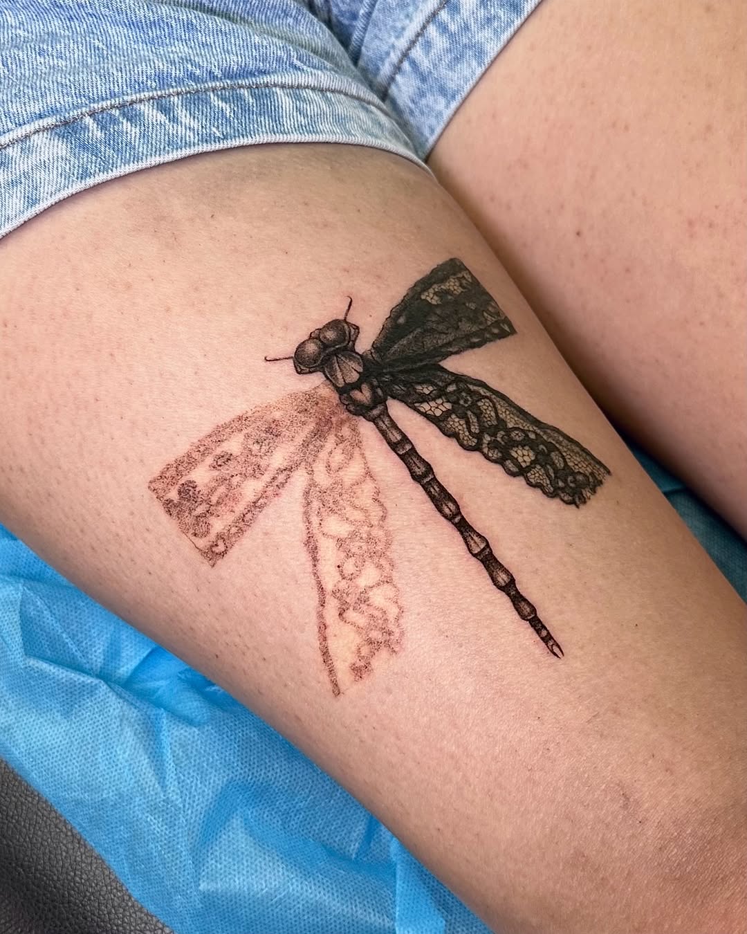 Tattoo by @ilovebluestattoos — black_and_grey, fine_line