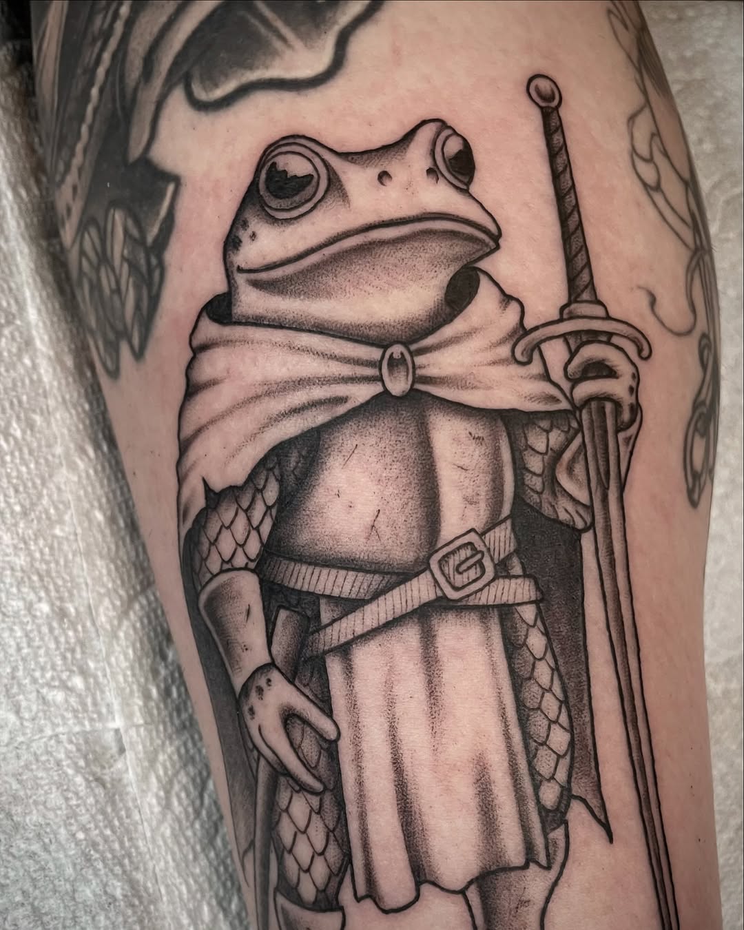 Tattoo by @corn.on.the.jacob — black_and_grey, dotwork