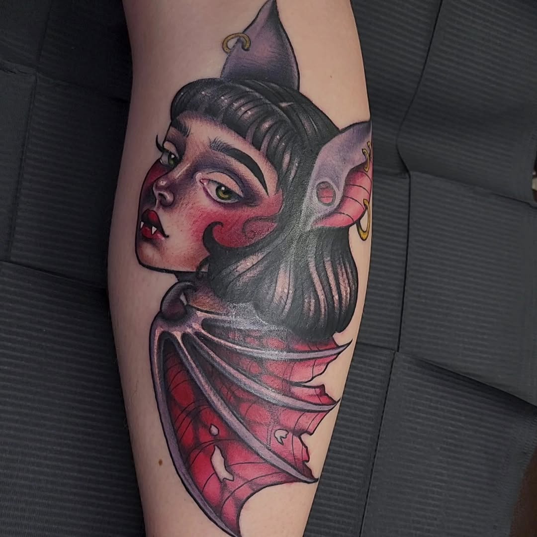 Tattoo by @meekotattoos — new_school, illustrative