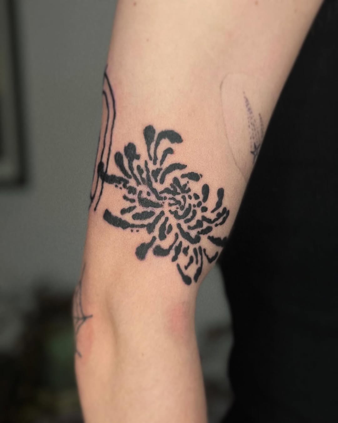 Tattoo by @sankangstudio — blackwork, illustrative