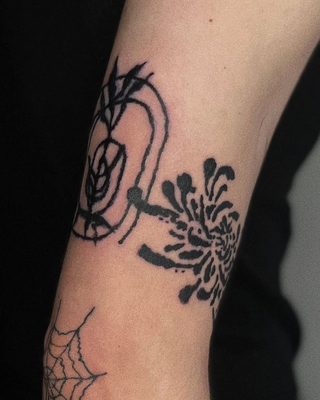 Tattoo by @sankangstudio — illustrative, blackwork