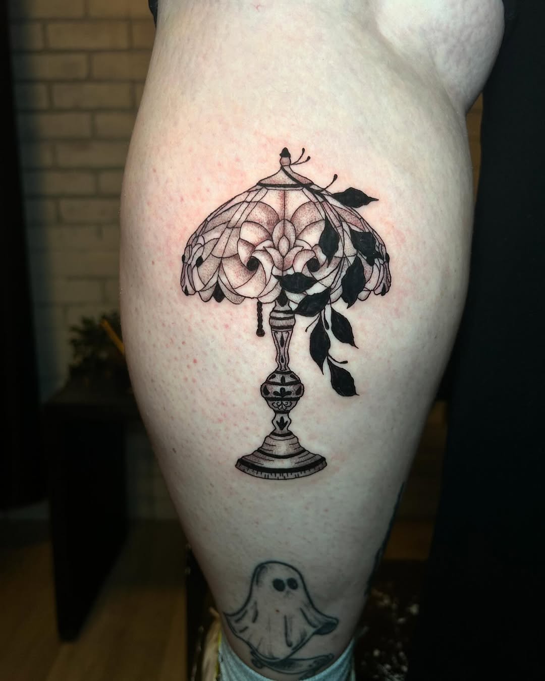 Tattoo by @nicolette.tattoo — black_and_grey, ornamental