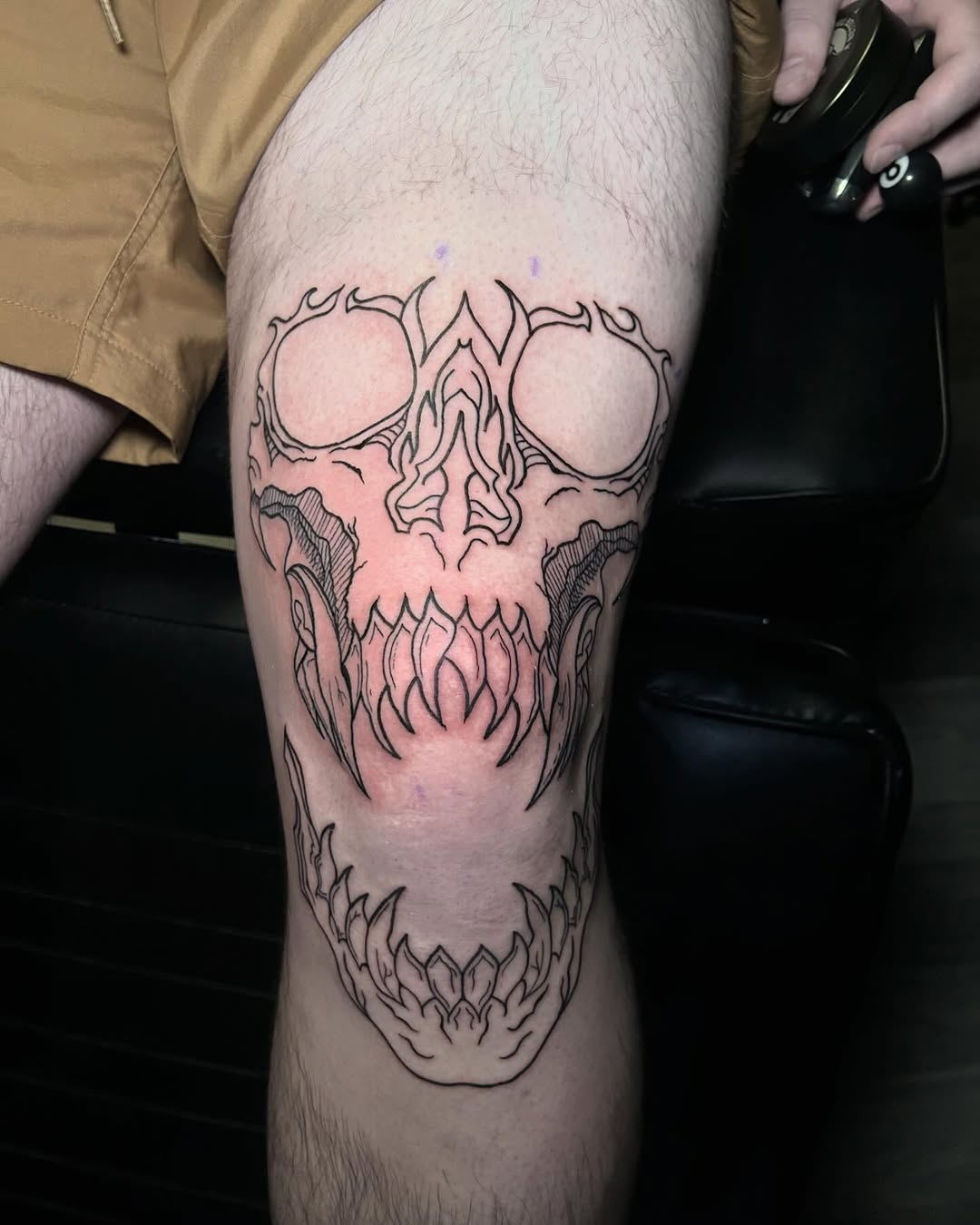 Tattoo by @nicolette.tattoo — blackwork