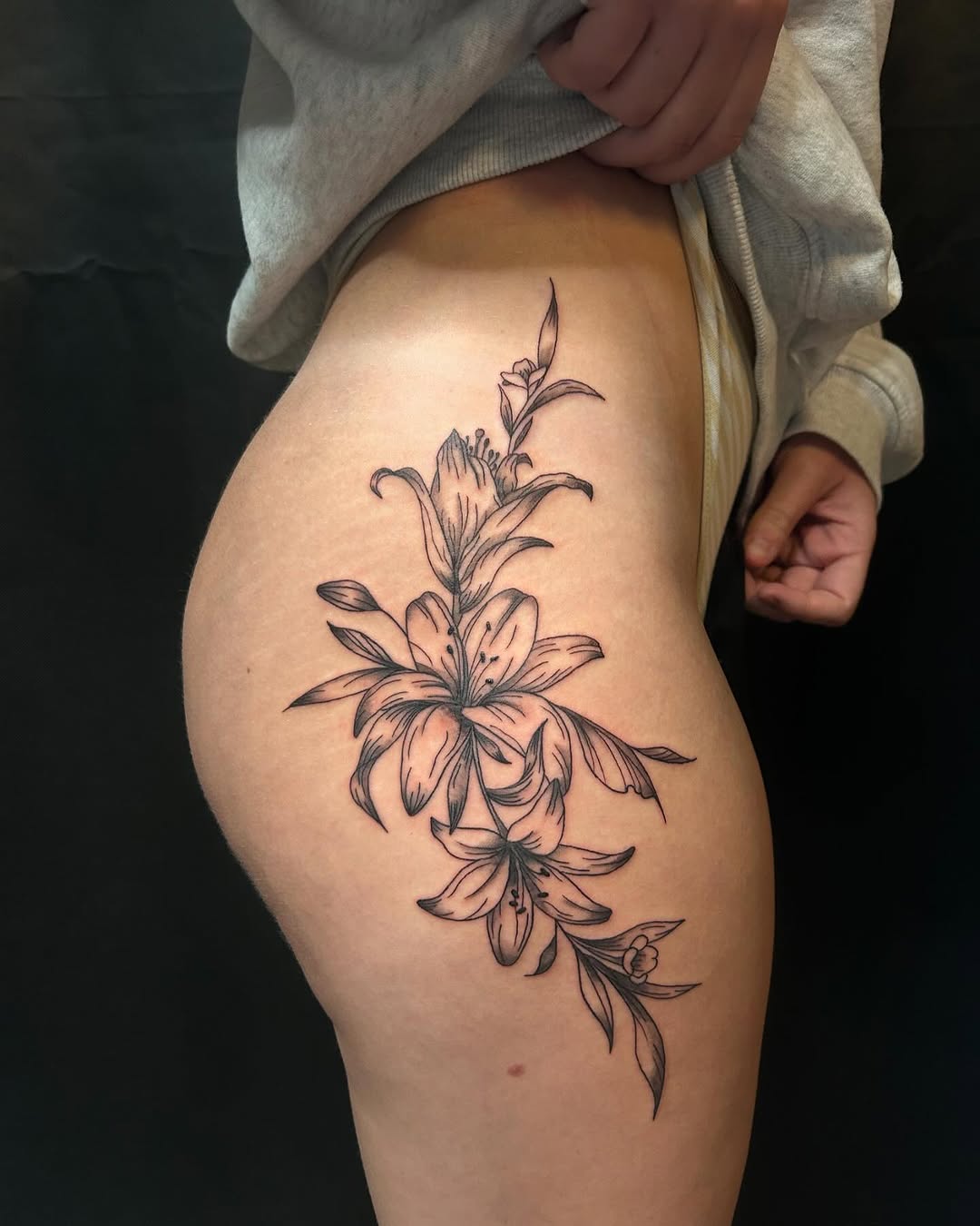 Tattoo by @nicolette.tattoo — fine_line, black_and_grey