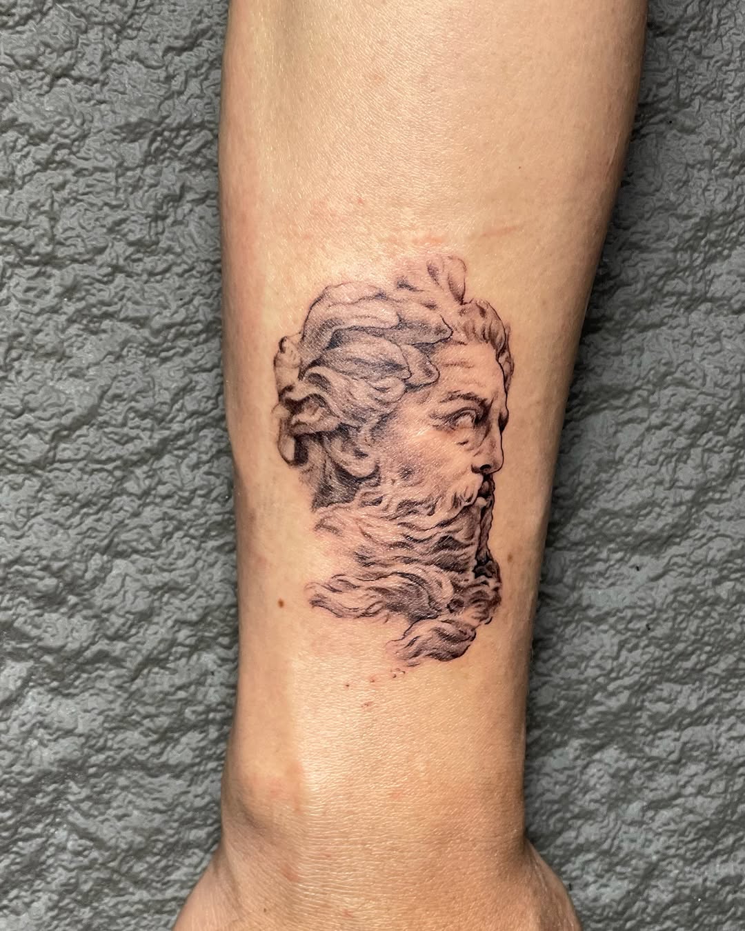 Tattoo by @justf.clara — realism, black_and_grey
