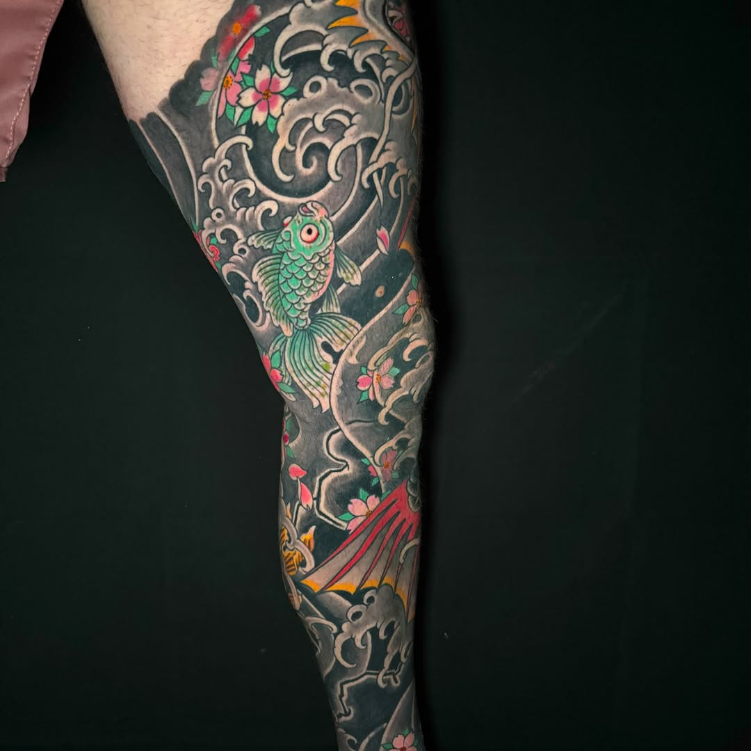 Tattoo by @leifhansentattooer — japanese_irezumi, illustrative