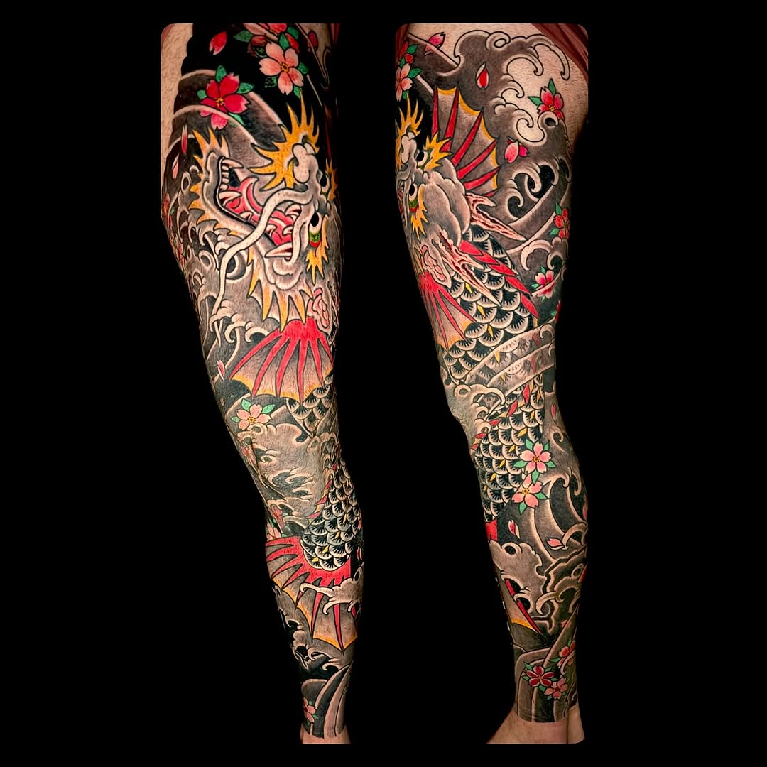 Tattoo by @leifhansentattooer — japanese_irezumi, illustrative