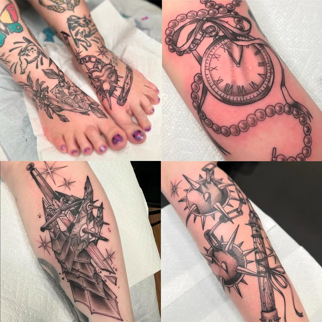 Tattoo by @saturniid.tattoo โ black_and_grey, realism