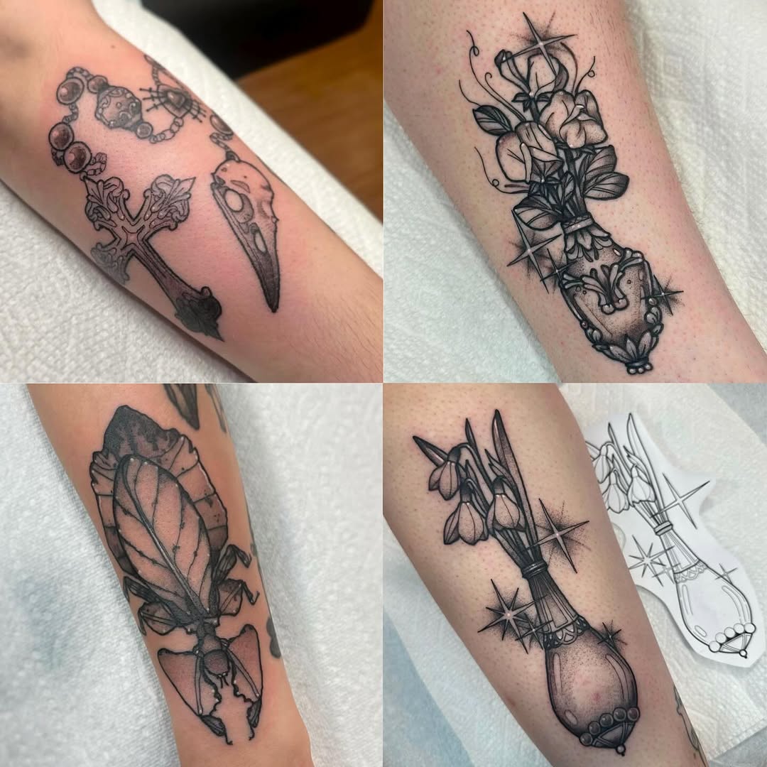 Tattoo by @saturniid.tattoo โ black_and_grey, realism