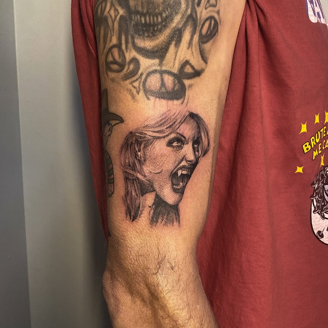 Tattoo by @mourning.tattoos — realism, black_and_grey