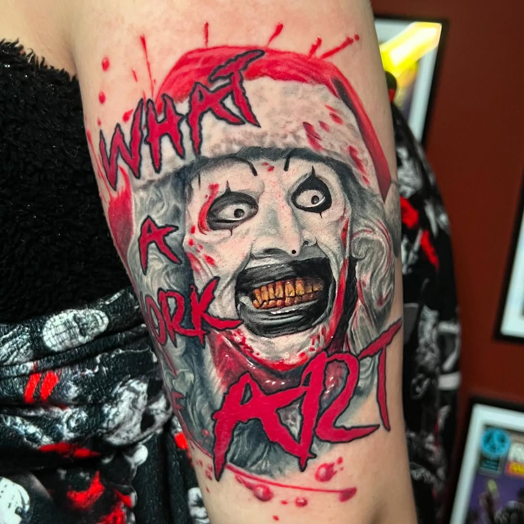 Tattoo by @sever.sinner — realism, trash_polka