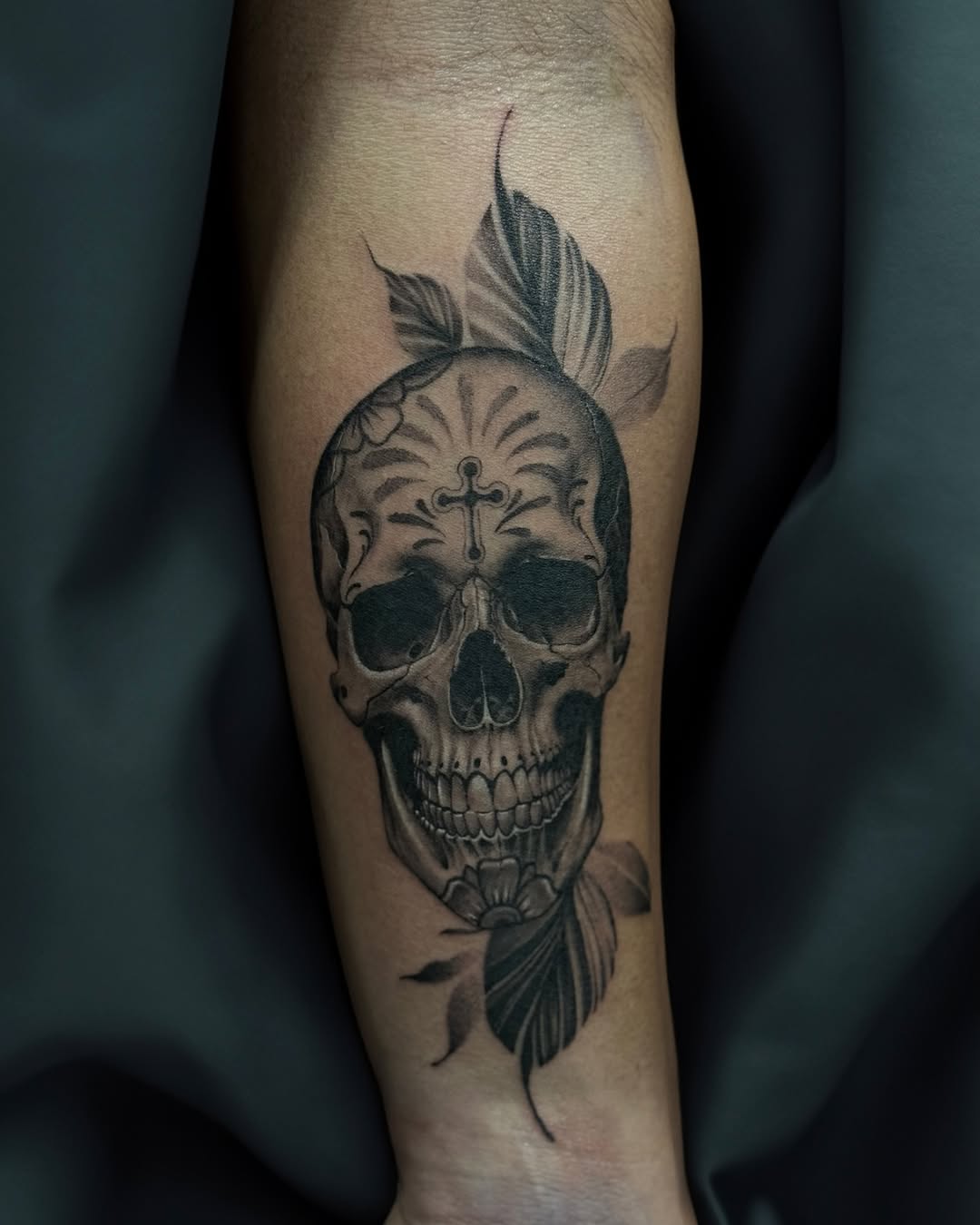 Tattoo by @dima___sova — black_and_grey, realism