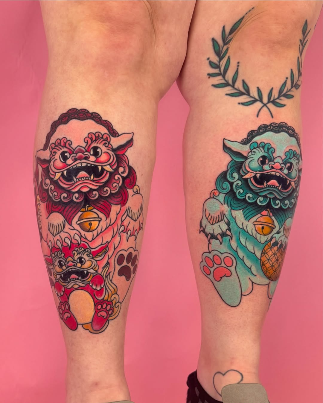 Tattoo by @badassbutterfly — japanese_irezumi, american_traditional