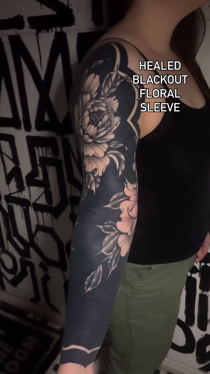 Tattoo by @demondrool โ blackwork, black_and_grey