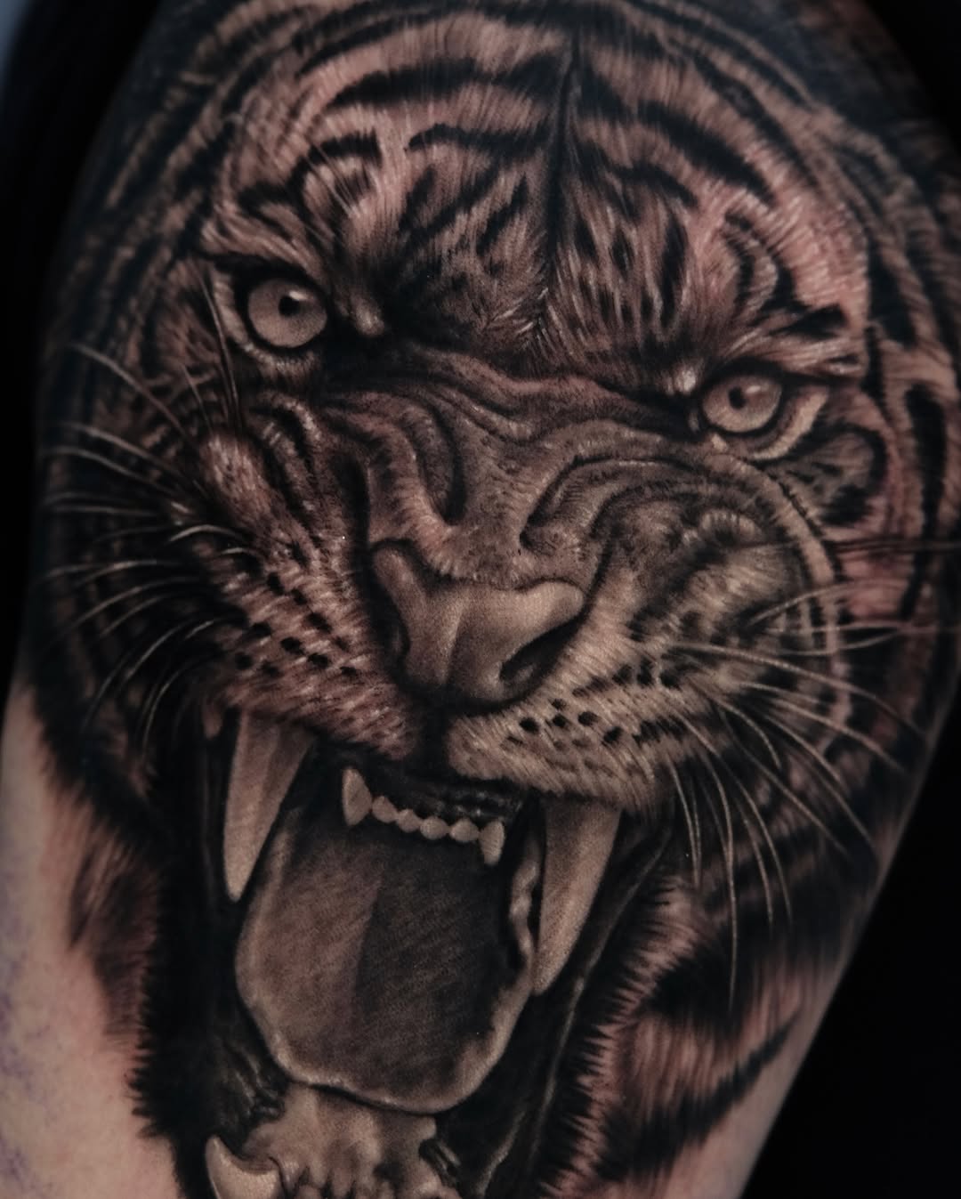Tattoo by @gisoo.tat β realism, black_and_grey