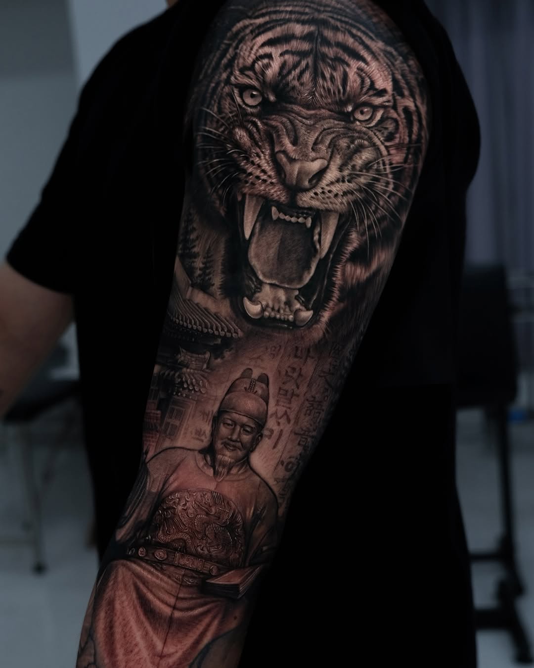 Tattoo by @gisoo.tat β realism, black_and_grey