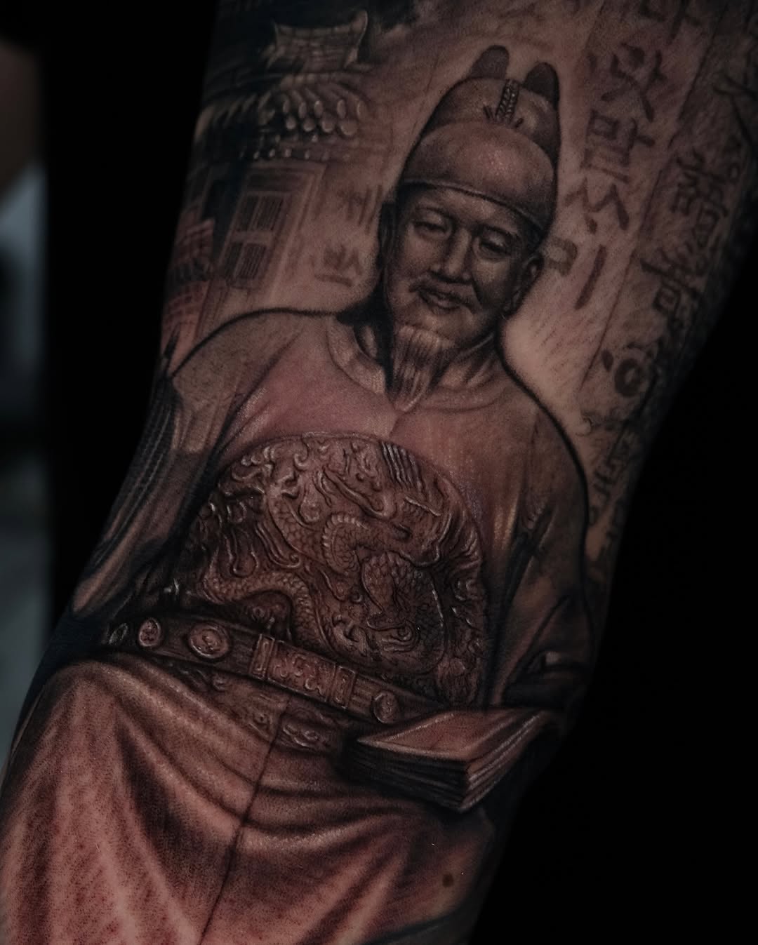 Tattoo by @gisoo.tat β realism, black_and_grey