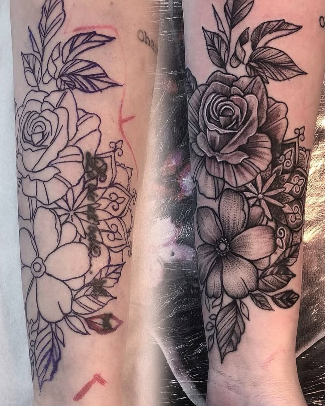 Tattoo by @puratintamiami β black_and_grey, dotwork