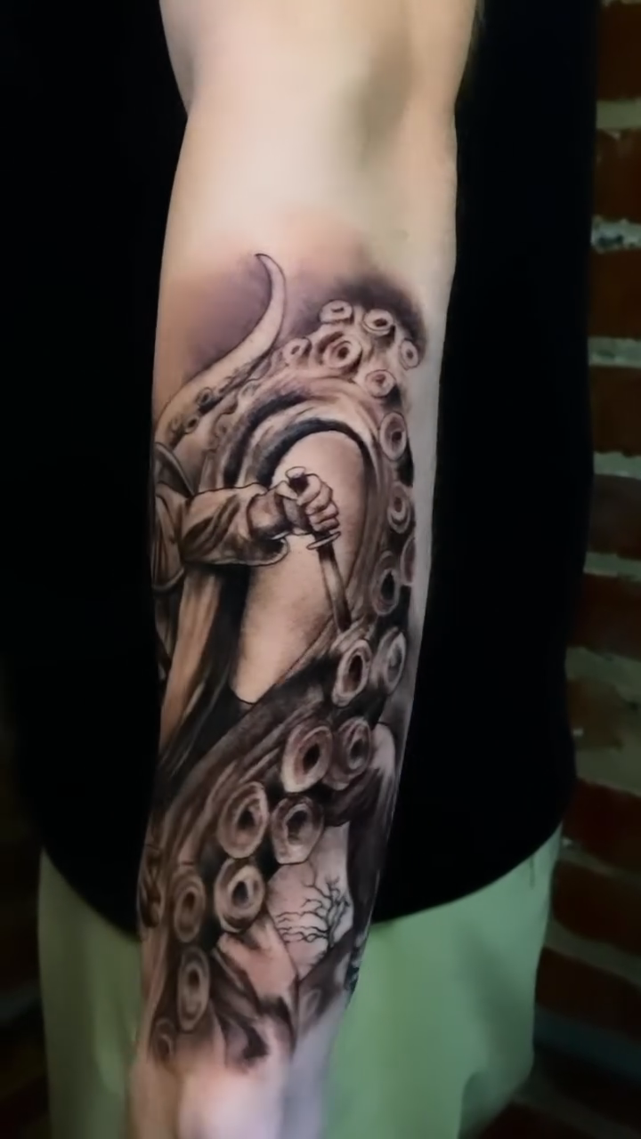 Tattoo by @tat_papi — dark_realism, black_and_grey