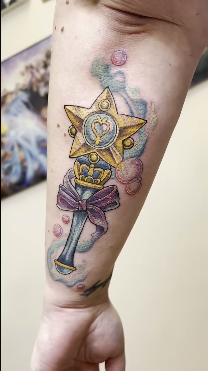 Tattoo by @koryn_tattoo — anime