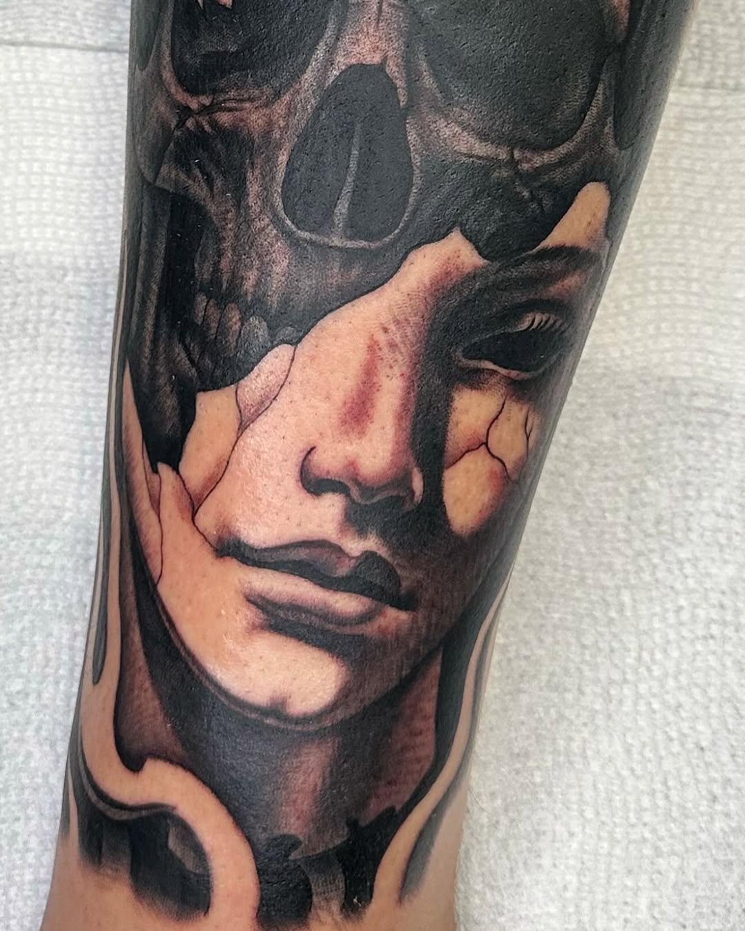 Tattoo by @jettjansky — black_and_grey, realism