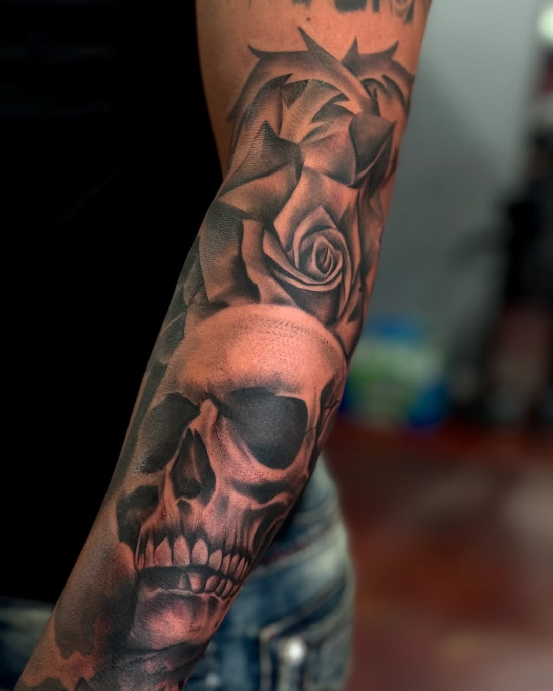 Tattoo by @chynastonecold — realism, black_and_grey