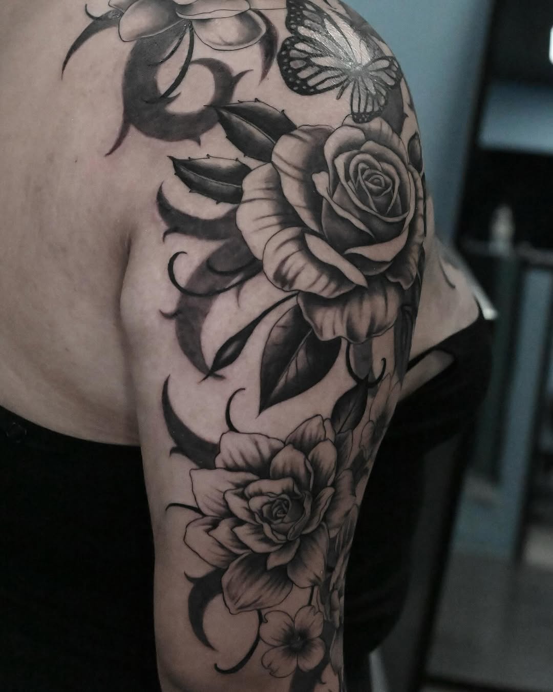 Tattoo by @stilow_ink — black_and_grey, realism