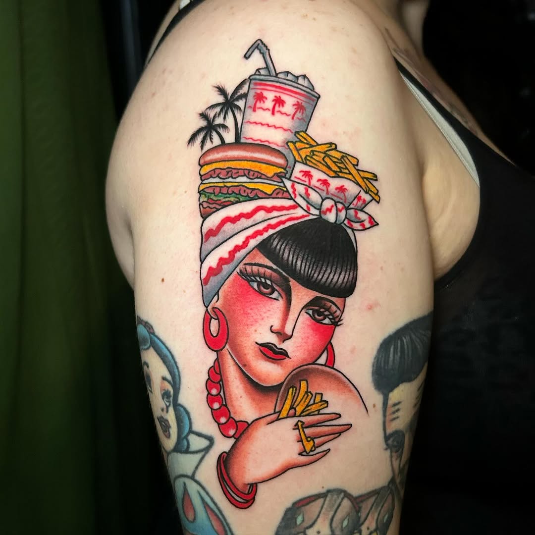 Tattoo by @artbypops — american_traditional, neo_traditional