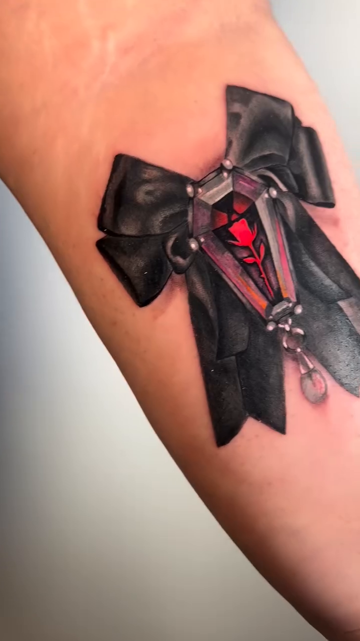 Tattoo by @chloemarietattoos — black_and_grey, dark_realism