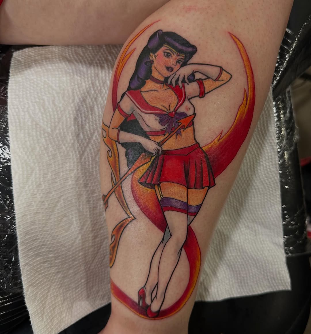 Tattoo by @anamarchant.art — neo_traditional, anime