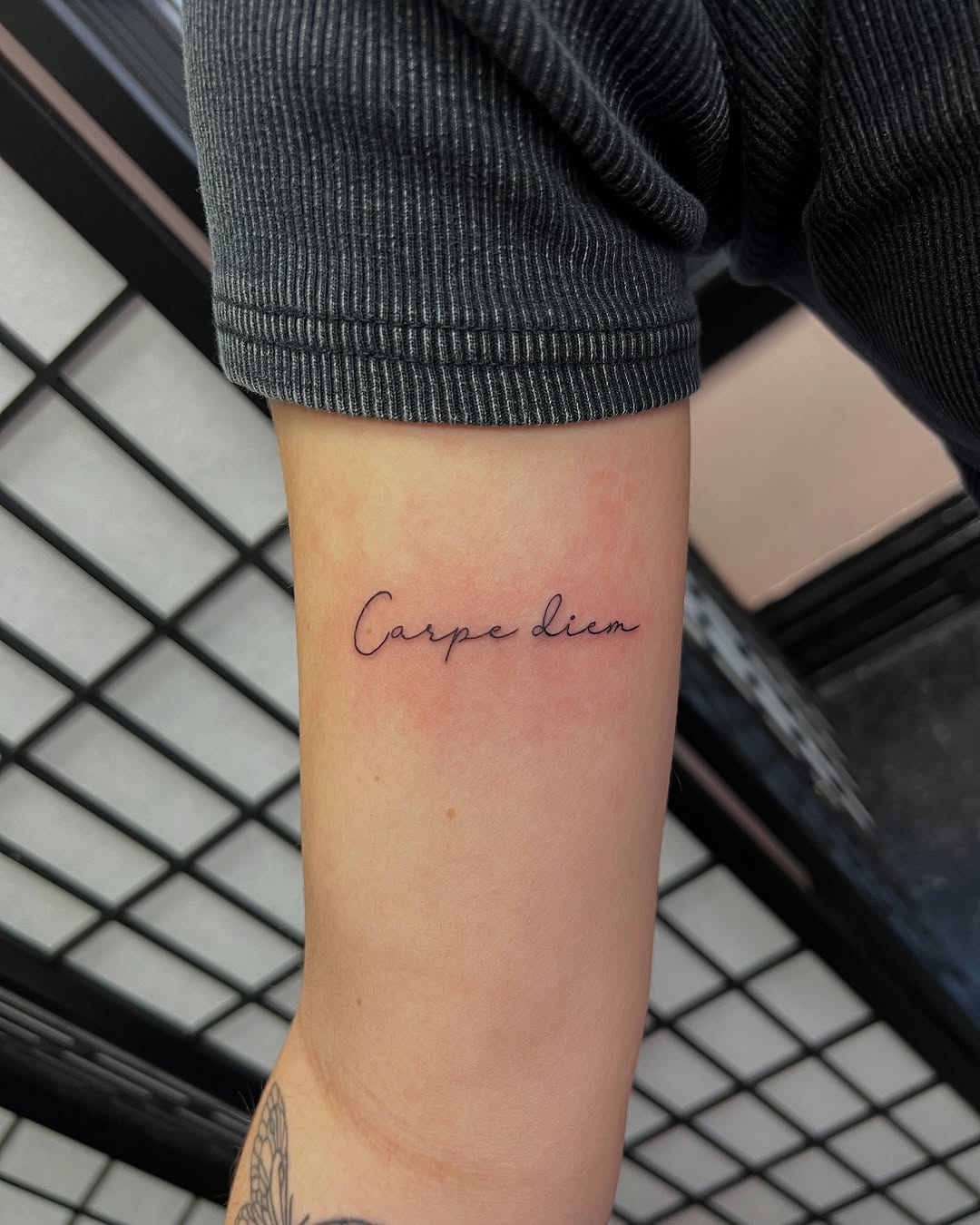 Tattoo by @baungbentattoo_ โ fine_line, lettering_script